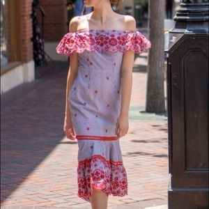 Lilyful Lovely Tango Ruffle Strapless Dress